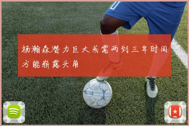 杨瀚森潜力巨大或需两到三年时间方能崭露头角